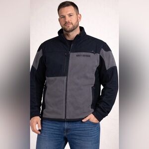 Harley-Davidson lined fleece motorcycle Jacket